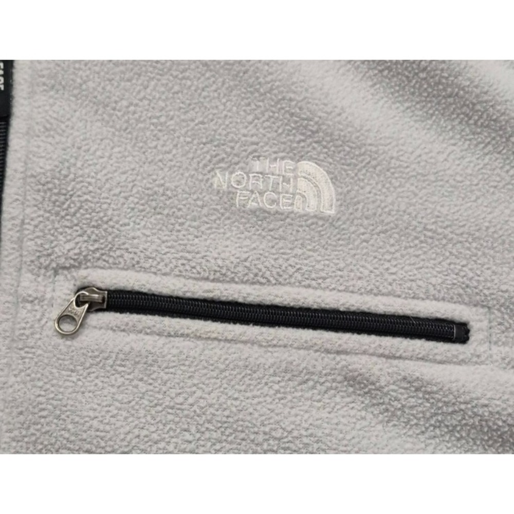 The North Face Polartec men's‎ gray/black 1/4 zip fleece pullover jacket sz. M - Picture 3 of 14